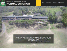 Tablet Screenshot of normalicononzo.colegiosonline.com