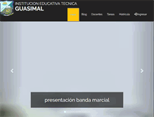 Tablet Screenshot of guasimal.colegiosonline.com